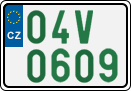 License plate of the Czech Republic, Oldtimers (2001)