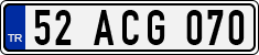 License plate of Turkey, Regular plates