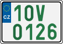 License plate of the Czech Republic, Oldtimers (2001)