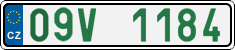 License plate of the Czech Republic, Oldtimers (2001)