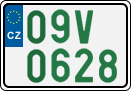 License plate of the Czech Republic, Oldtimers (2001)