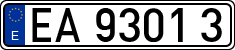 License plates of Spain, Official and military plates