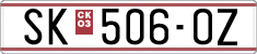 License plate of North Macedonia, Regular plates (1993)
