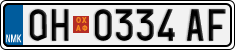 License plate of North Macedonia, Regular plates (2012)