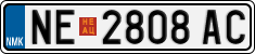 License plate of North Macedonia, Regular plates (2012)