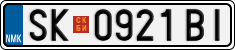 License plate of North Macedonia, Regular plates (2012)