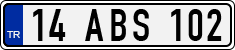 License plate of Turkey, Regular plates