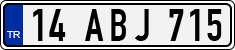 License plate of Turkey, Regular plates