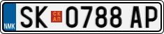 License plate of North Macedonia, Regular plates (2012)