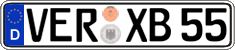 German license plate, Regular plates