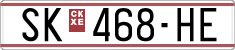 License plate of North Macedonia, Regular plates (1993)