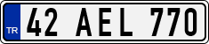 License plate of Turkey, Regular plates