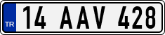 License plate of Turkey, Regular plates