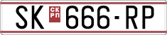 License plate of North Macedonia, Regular plates (1993)