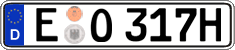 German license plate, Plates for oldtimers (type 