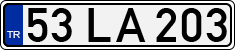 License plate of Turkey, Regular plates