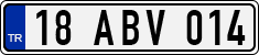 License plate of Turkey, Regular plates