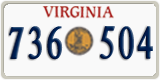 Virginia, Great Seal (123 456)