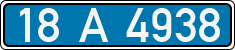 License plate of Turkey, Police