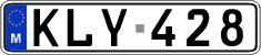 License plate of Malta, Regular plates (ABC 123)