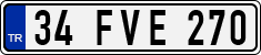 License plate of Turkey, Regular plates