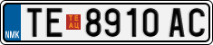License plate of North Macedonia, Regular plates (2012)