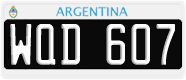 License plate of Argentina, Cars (1995, ABC 123)