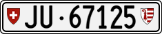 License plate of Switzerland, Cars