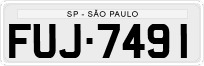 License plate of Brazil, Private owners (1990)