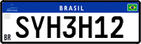 License plate of Brazil, Private owners (Mercosul)