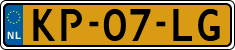 License plate of the Netherlands, Cars