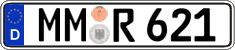 German license plate, Regular plates