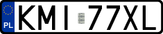 License plates of Poland, Regular car plates