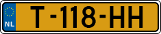 License plate of the Netherlands, Cars