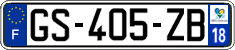 French license plate, SIV (ordinary)
