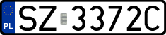 License plates of Poland, Regular car plates