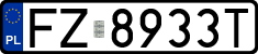 License plates of Poland, Regular car plates