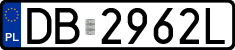 License plates of Poland, Regular car plates