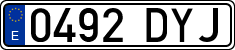 License plates of Spain, Ordinary (2000)