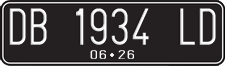 License plate of Indonesia, Regular plates