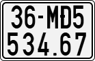 License plate of Vietnam, Specialty plates