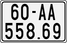 License plate of Vietnam, Motorcycles