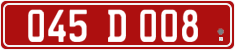 License plate of Georgia, Diplomatic