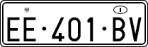 License plate of Italy, Temporary