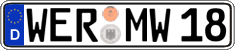 German license plate, Regular plates