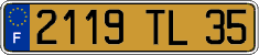 French license plate, FNI