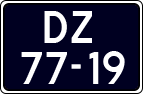 License plate of the Netherlands, Imported oldtimers (cars)