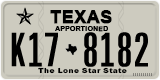 Texas, Apportioned vehicles (2012) (A12-3456)