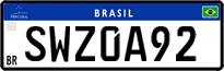 License plate of Brazil, Private owners (Mercosul)