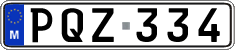 License plate of Malta, Regular plates (ABC 123)